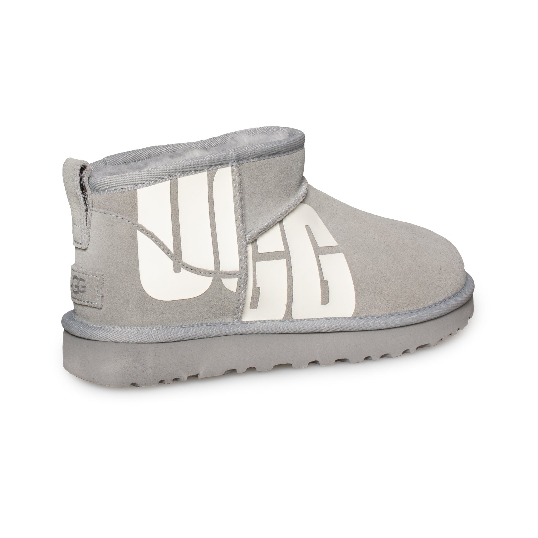 UGG Ultra Mini Chopd Cobble Grey Boots - Women's