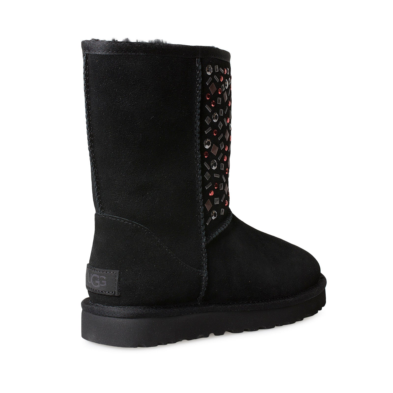 UGG Classic Short II Stud Black Boots - Women's