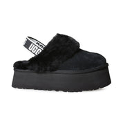 UGG Funkette Black Slippers - Women's