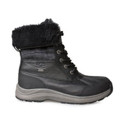 UGG Adirondack III Velvet Croc Black Boots - Women's