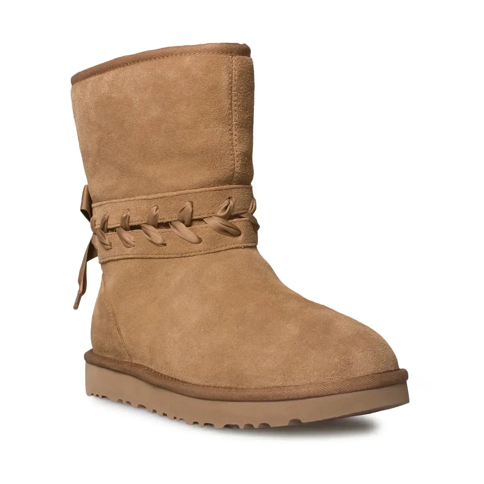 UGG Classic Lace Short Chestnut Boots - Women's