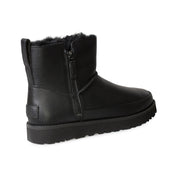 UGG Classic Zip Mini Black Boots - Women's