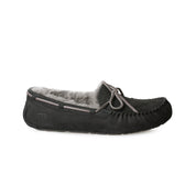 UGG Olsen Black Leather Slippers - Men's