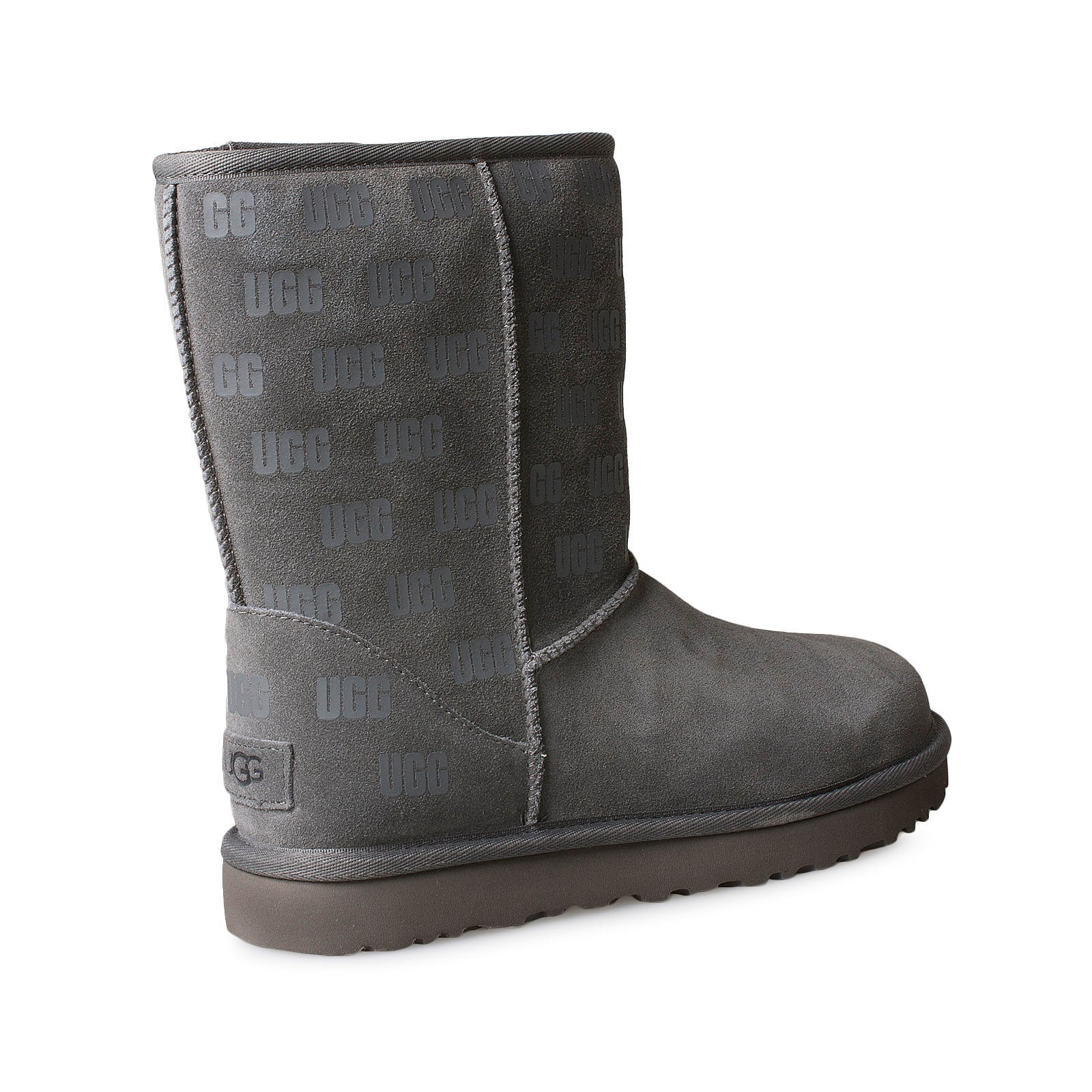 UGG Classic Short II UGG Print Grey Boots - Women's