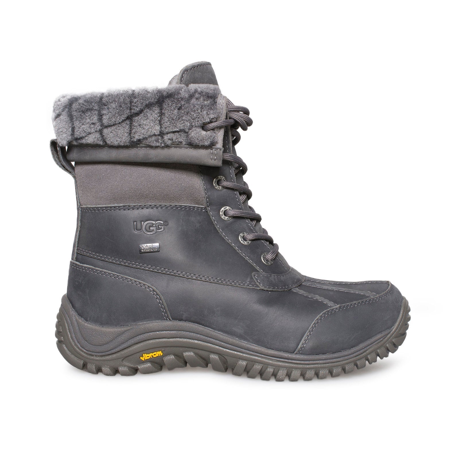 UGG Adirondack II Luxe Quilt Grey Boots