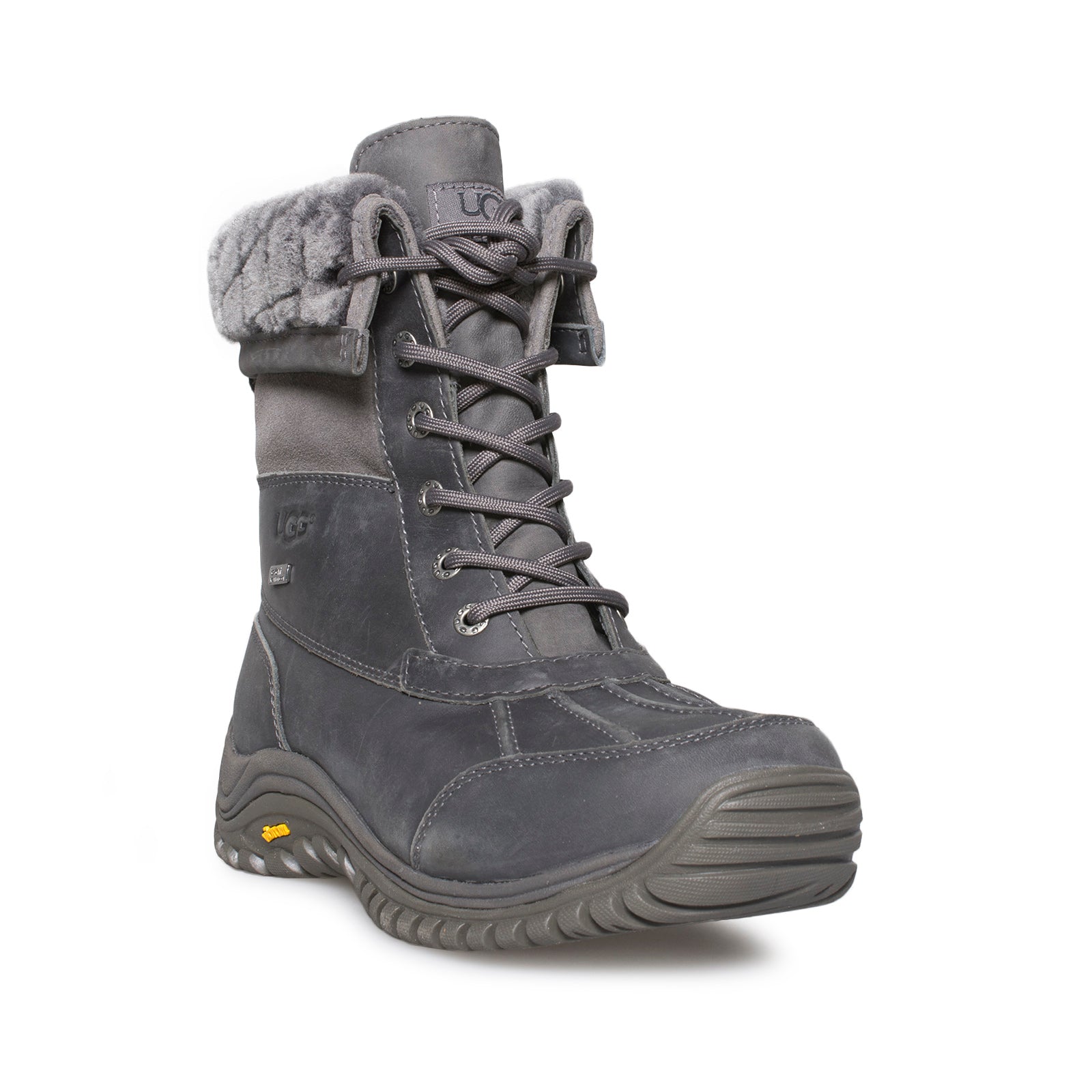 UGG Adirondack II Luxe Quilt Grey Boots