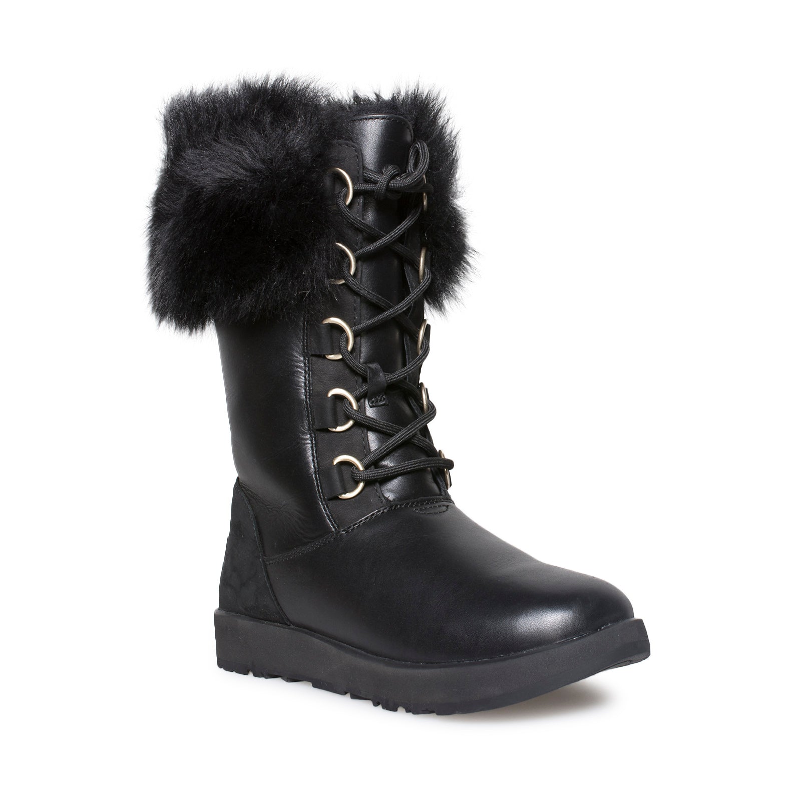 UGG Aya Waterproof Black Boots