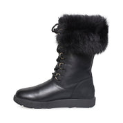 UGG Aya Waterproof Black Boots