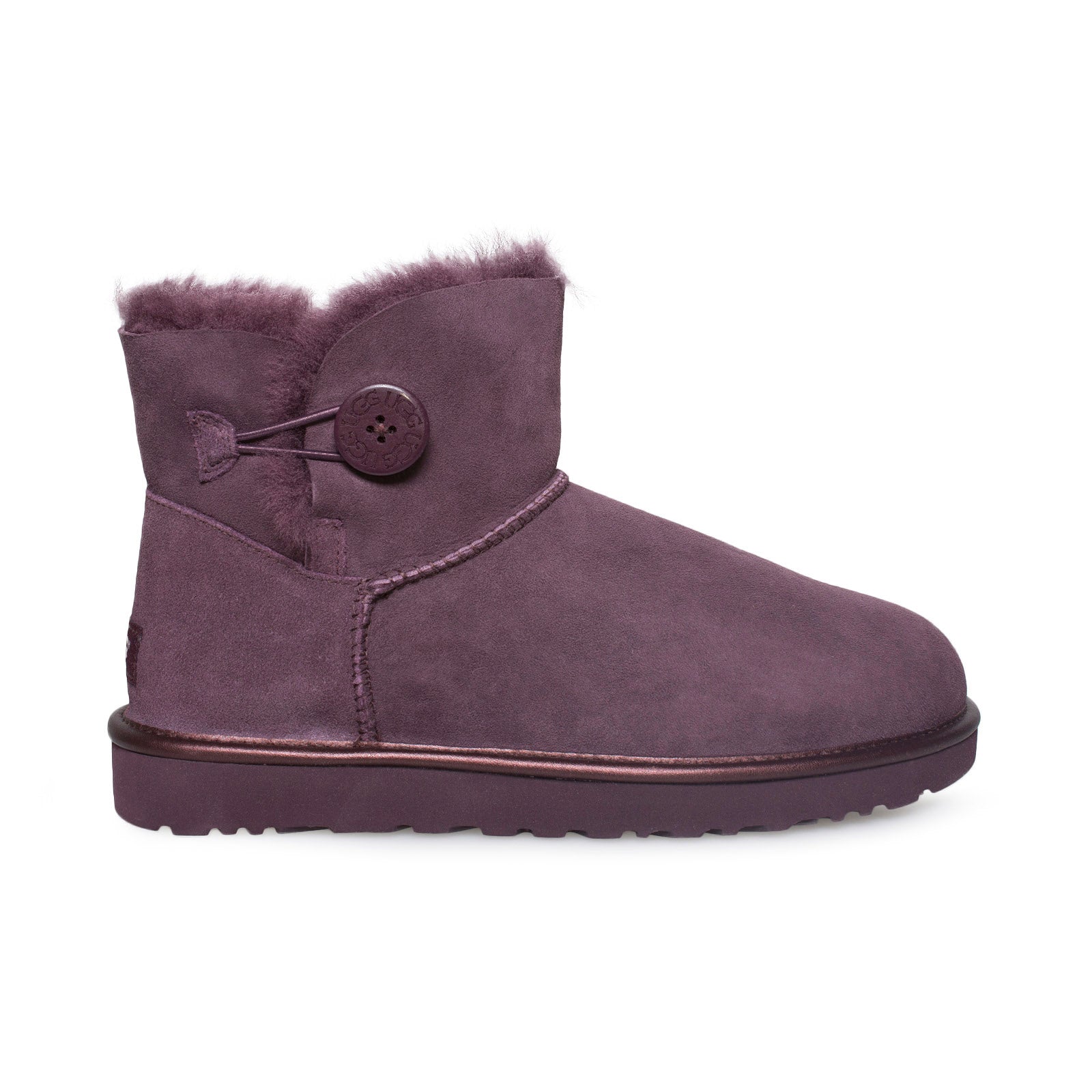 UGG Mini Bailey Button II Metallic Port Boots