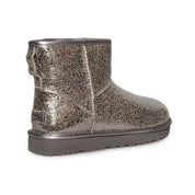 UGG Classic Mini Metallic Sparkle Gunmetal Boots - Women's