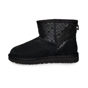 UGG Classic Mini II UGG Logo Black Boots - Women's