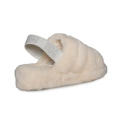 UGG Fluff Yeah Slide Cream Slippers - Women's