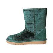 UGG Classic Short II Croc Emerald Boots - Women's