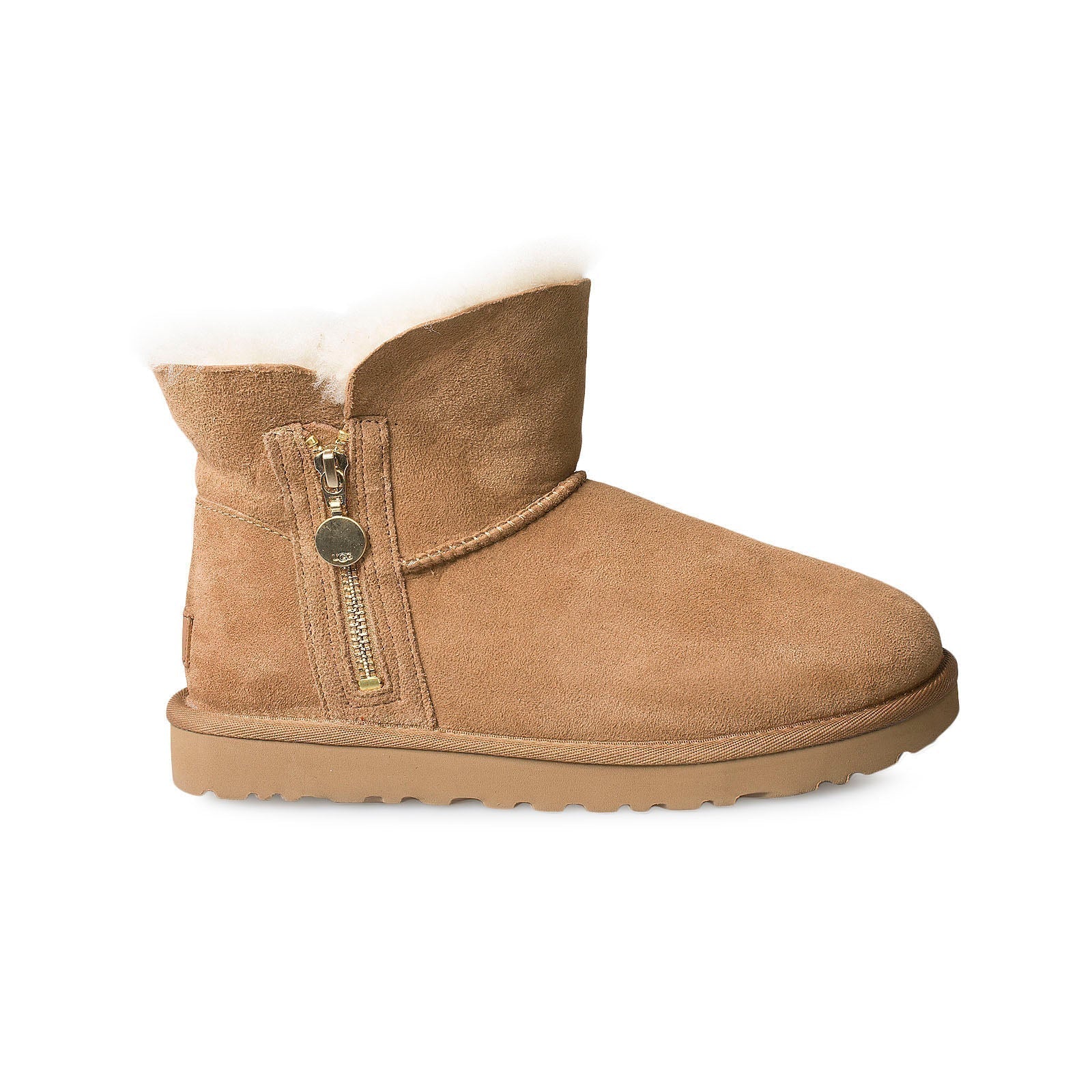 UGG Bailey Zip Mini Chestnut Boots - Women's