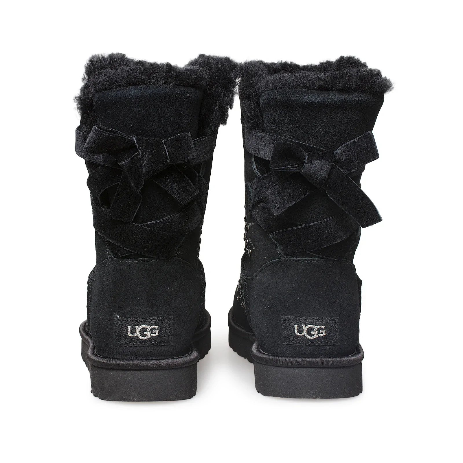 UGG Classic Galaxy Bling Short Black Boots - Women's