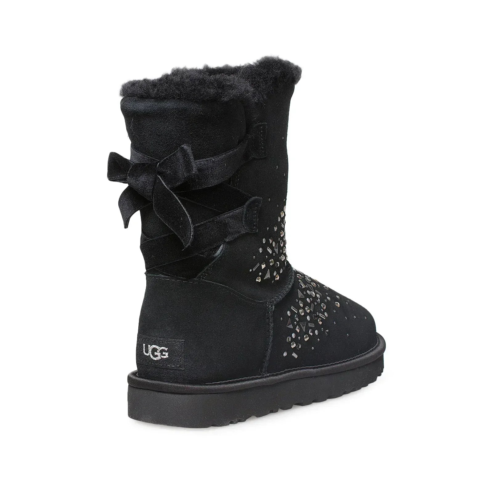 UGG Classic Galaxy Bling Short Black Boots - Women's