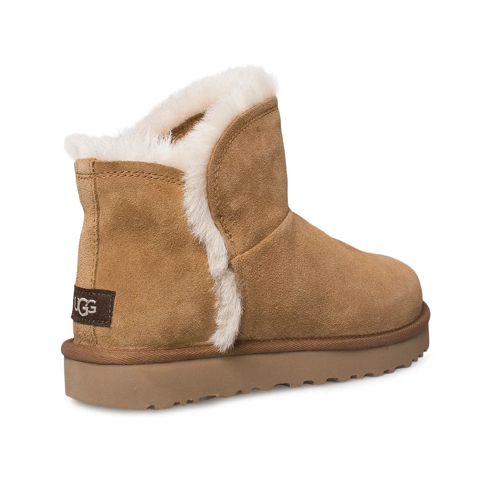 UGG Classic Mini Fluff High Low Chestnut Boots - Women's