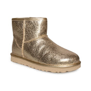 UGG Classic Mini Metallic Sparkle Soft Gold Boots - Women's