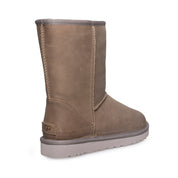 UGG Classic Short Leather Feather Boots