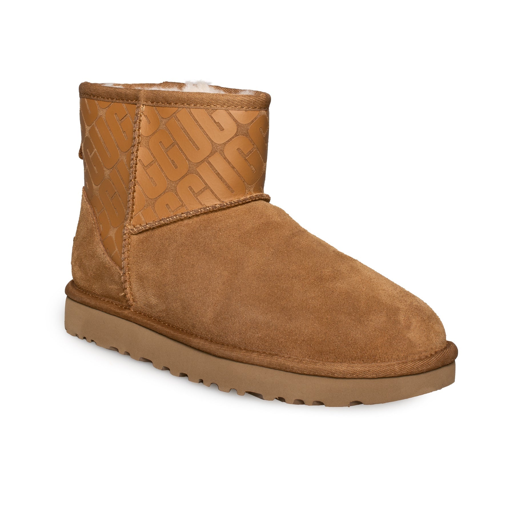 UGG Classic Mini II UGG Logo Chestnut Boots - Women's