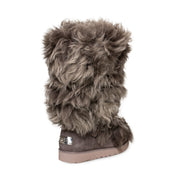 UGG Classic Posh Short Fur Thunder Cloud Boots - Women's