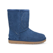 UGG Classic Short Sunshine Perf Navy Boots