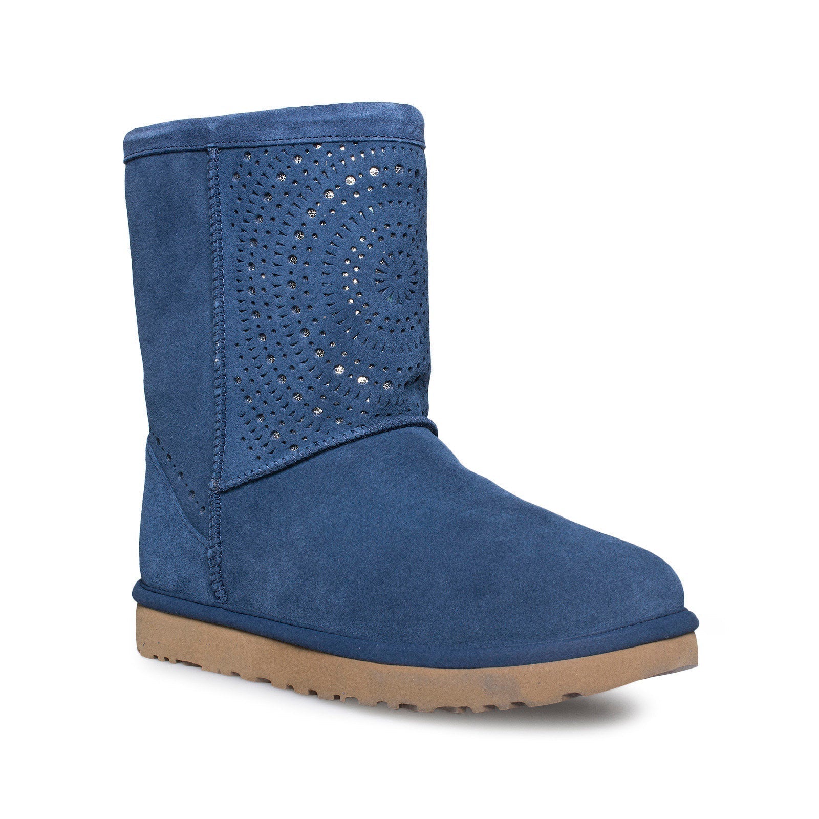 UGG Classic Short Sunshine Perf Navy Boots