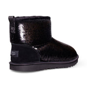 UGG Classic Mini Mirror Ball Black Boots - Youth