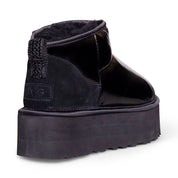 UGG Ultra Mini Platform Hi Shine Black Boots - Women's