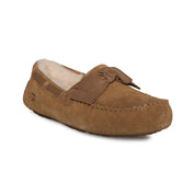 UGG Dakota Leather Bow Chestnut Slippers - Women's