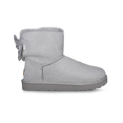 UGG Mini Bailey Bow II Glam Grey Violet Boots - Women's