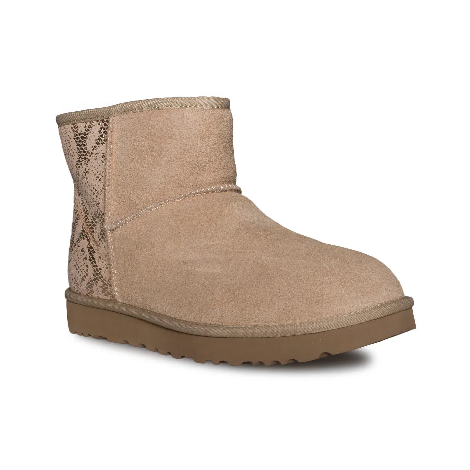 UGG Classic Mini Metallic Snake Gold Boots - Women's