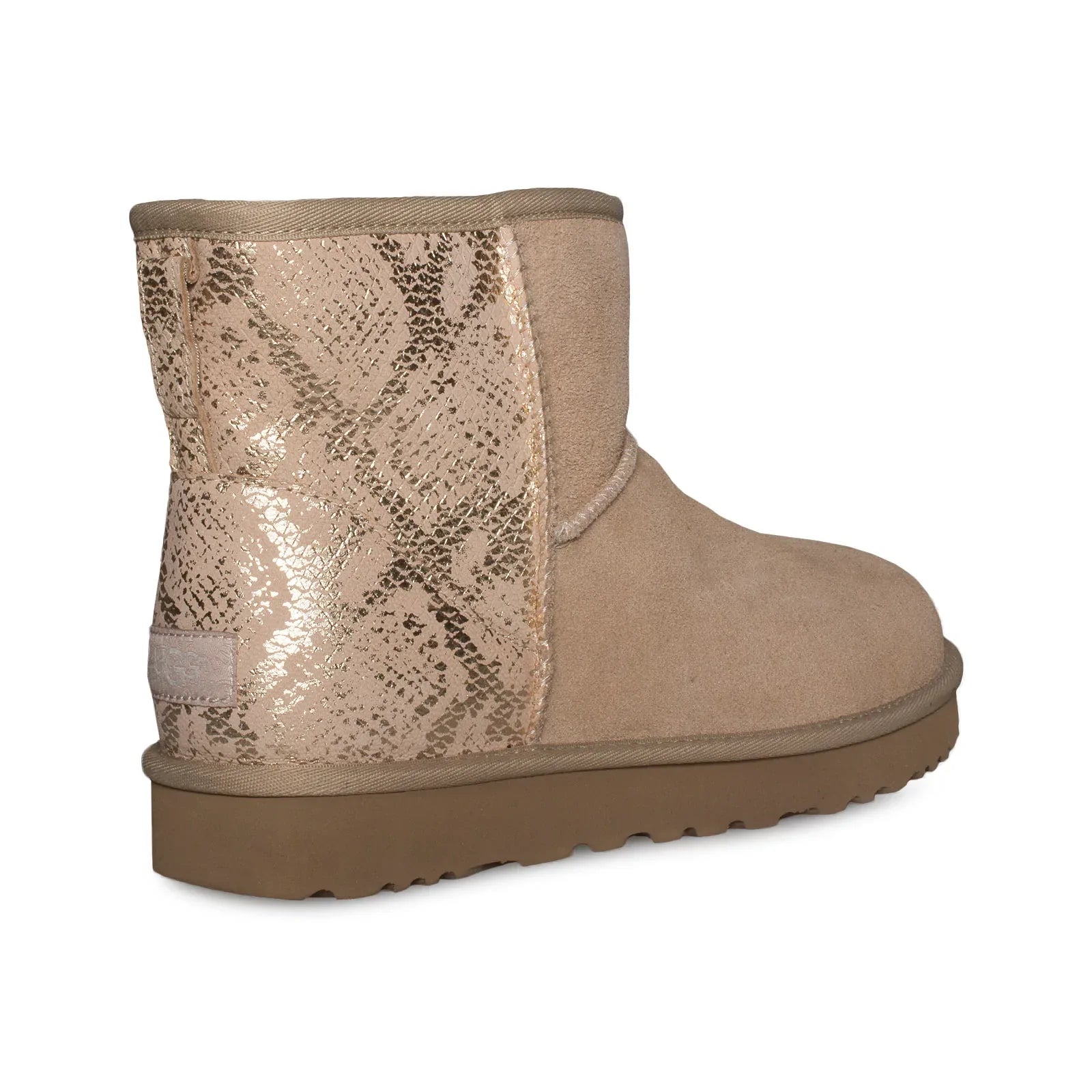 UGG Classic Mini Metallic Snake Gold Boots - Women's