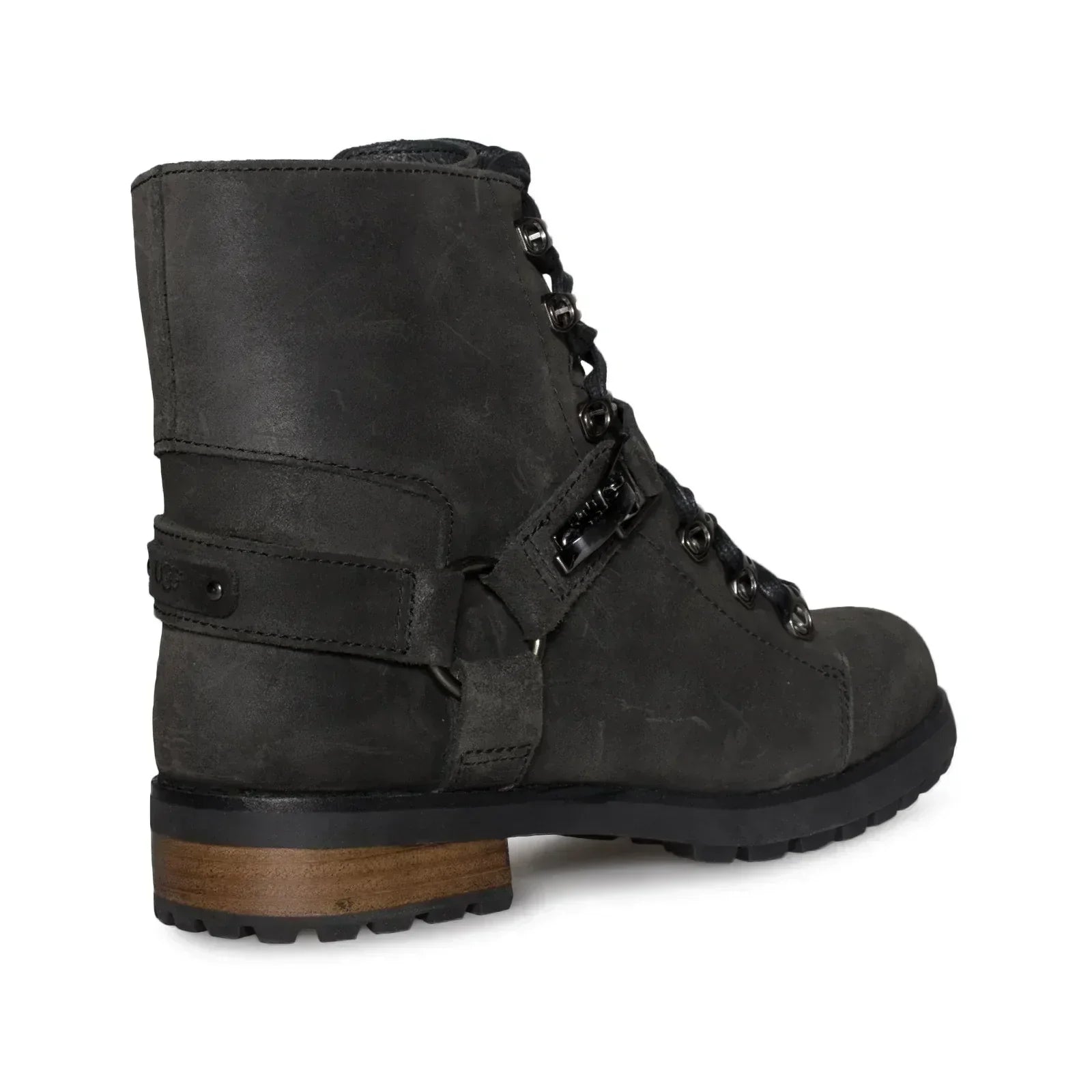 UGG Fritzi Lace-Up Black Boots - Women's