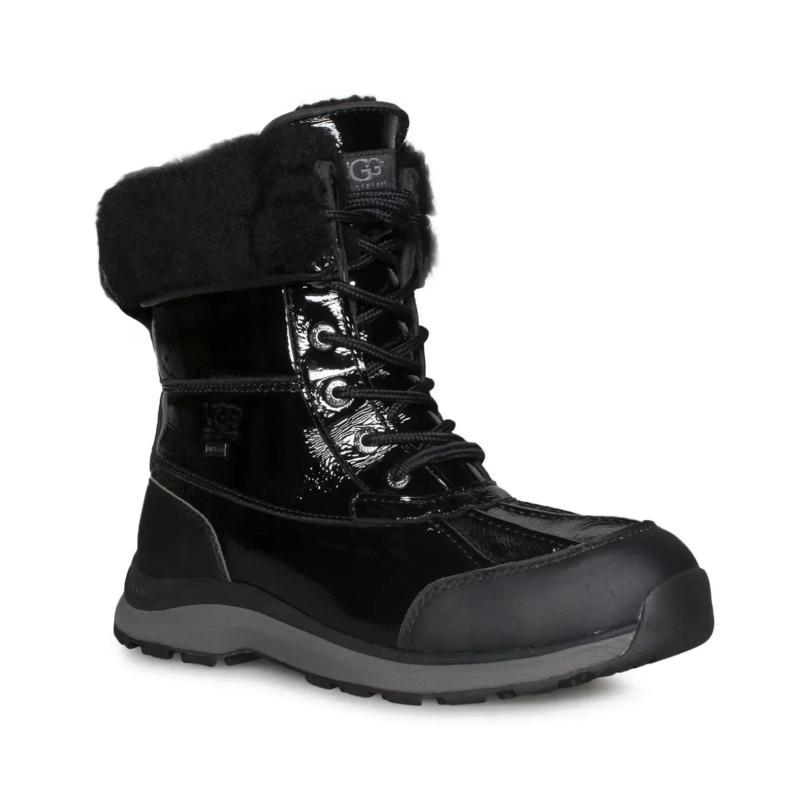 UGG Adirondack III Patent Leather Black Boots - Women's