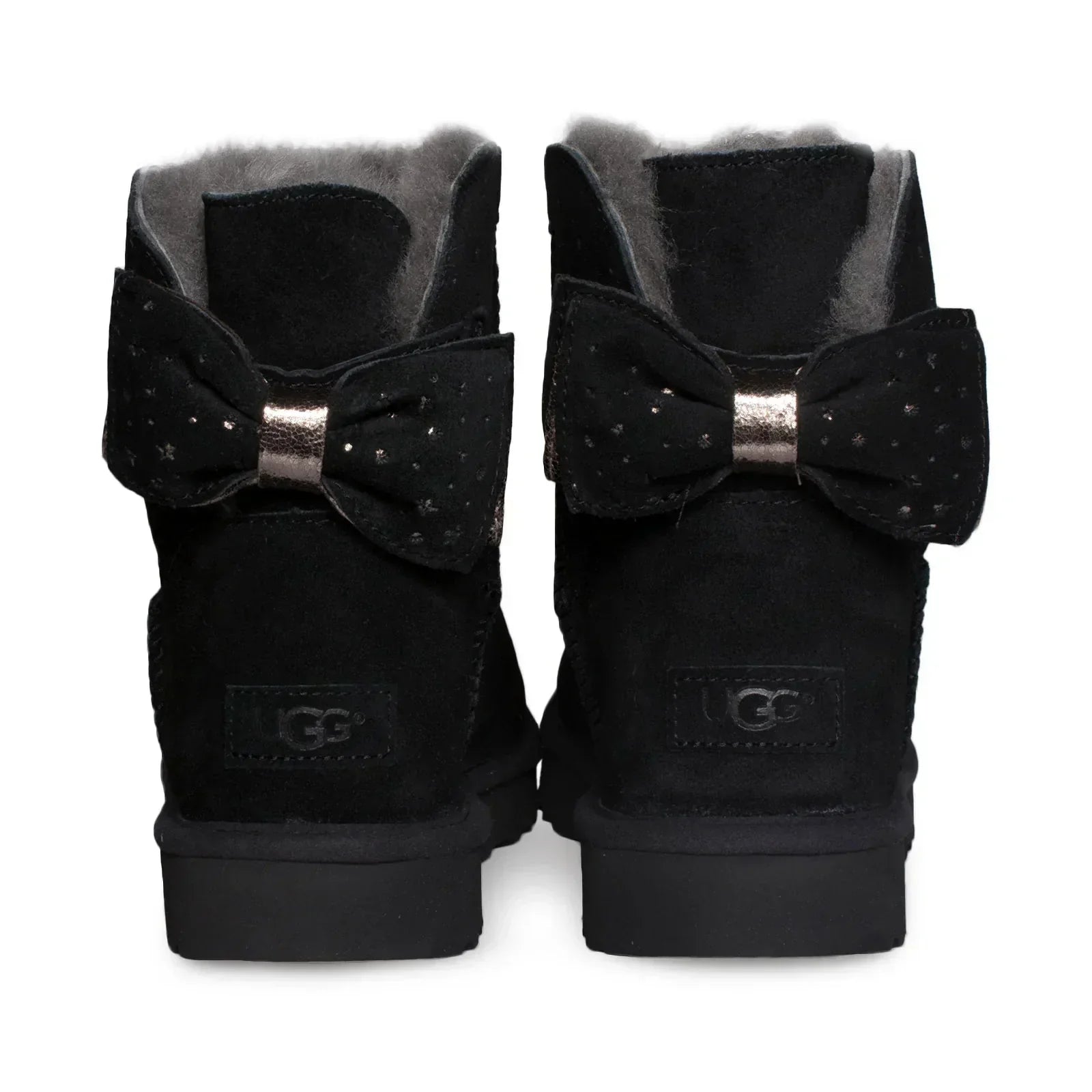 UGG Stargirl Bow Mini Black Boots - Women's