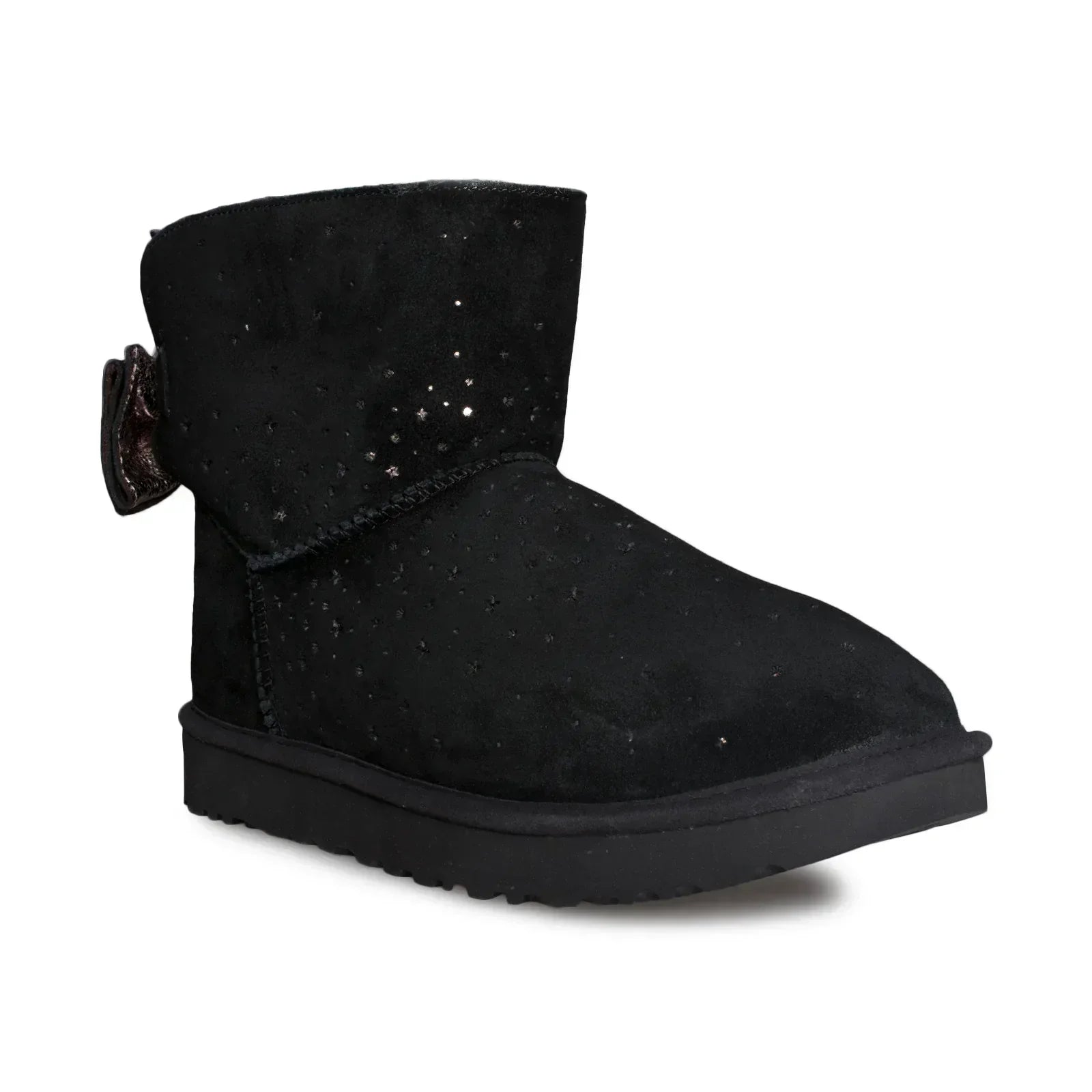 UGG Stargirl Bow Mini Black Boots - Women's