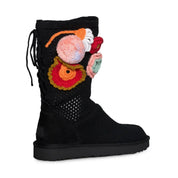 UGG Crochet Black Boots - Women's