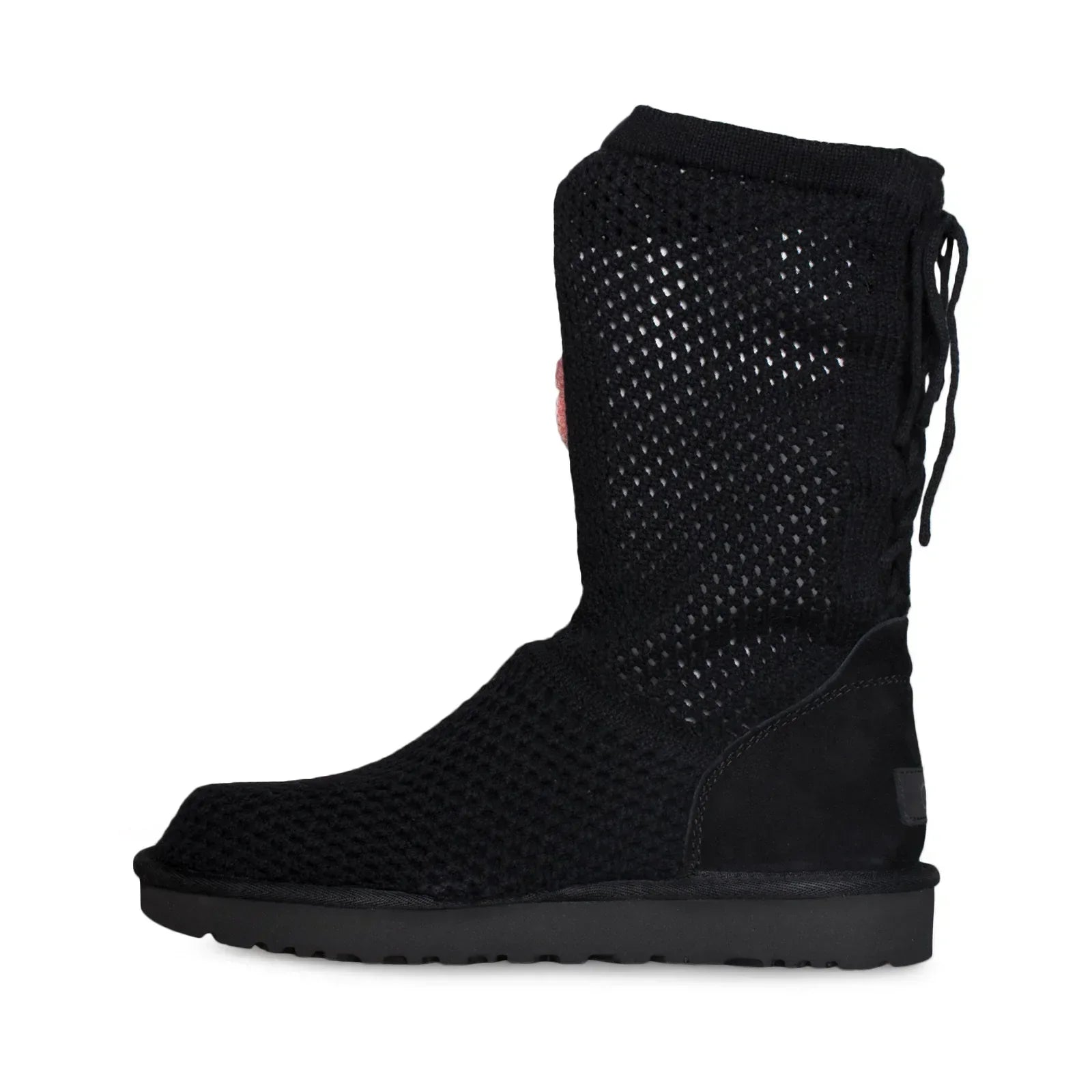 UGG Crochet Black Boots - Women's