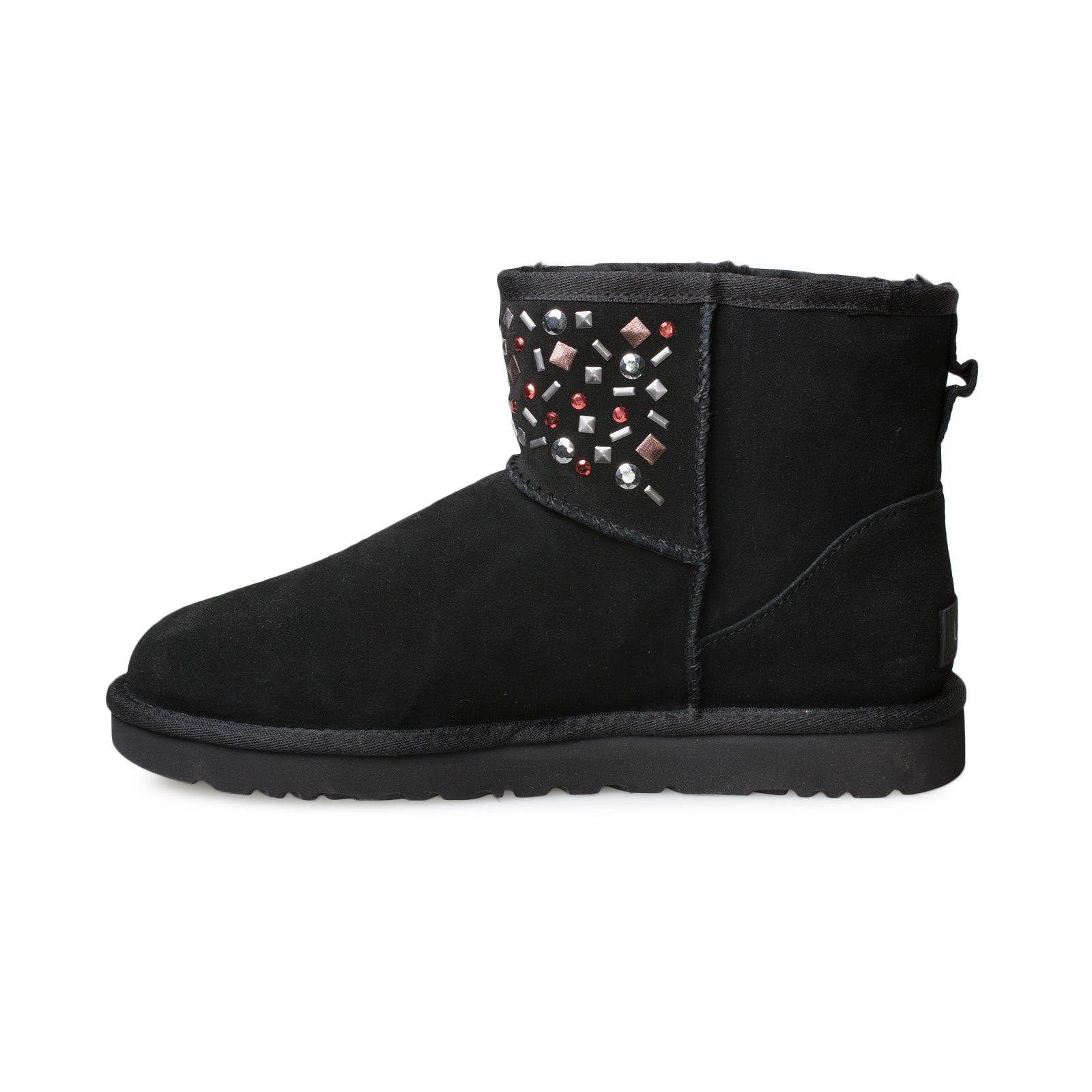 UGG Classic Mini II Stud Black Boots - Women's