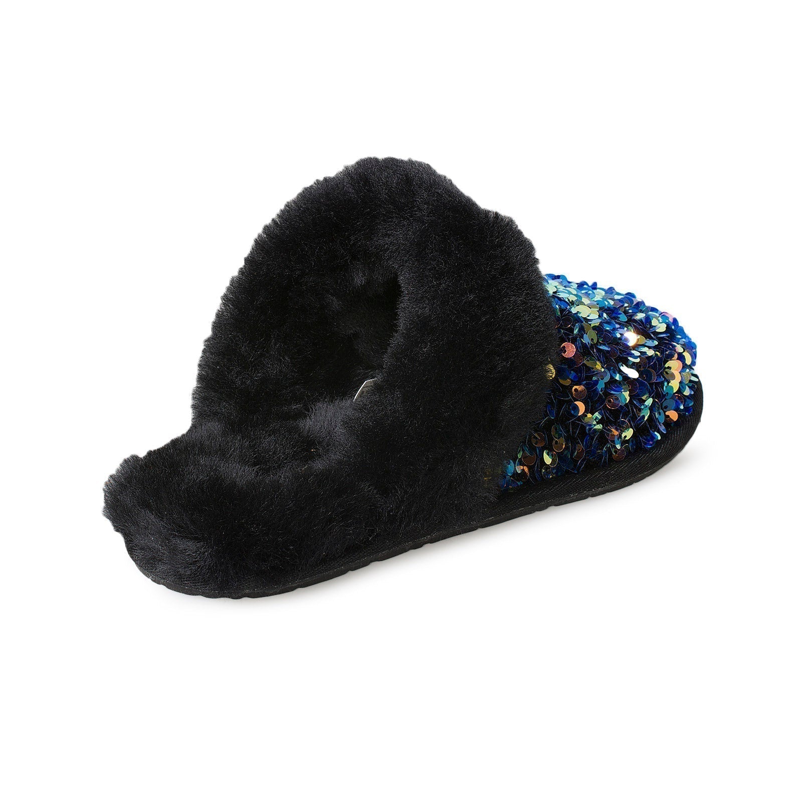 UGG Scuffette II Stellar Sequin Black Slippers - Women's