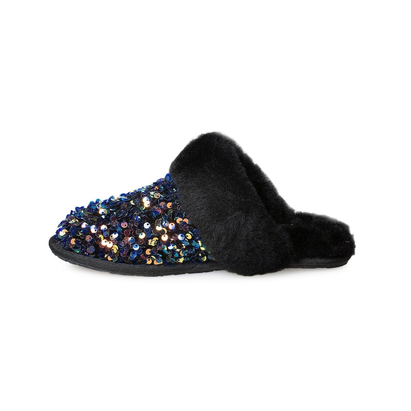 UGG Scuffette II Stellar Sequin Black Slippers - Women's