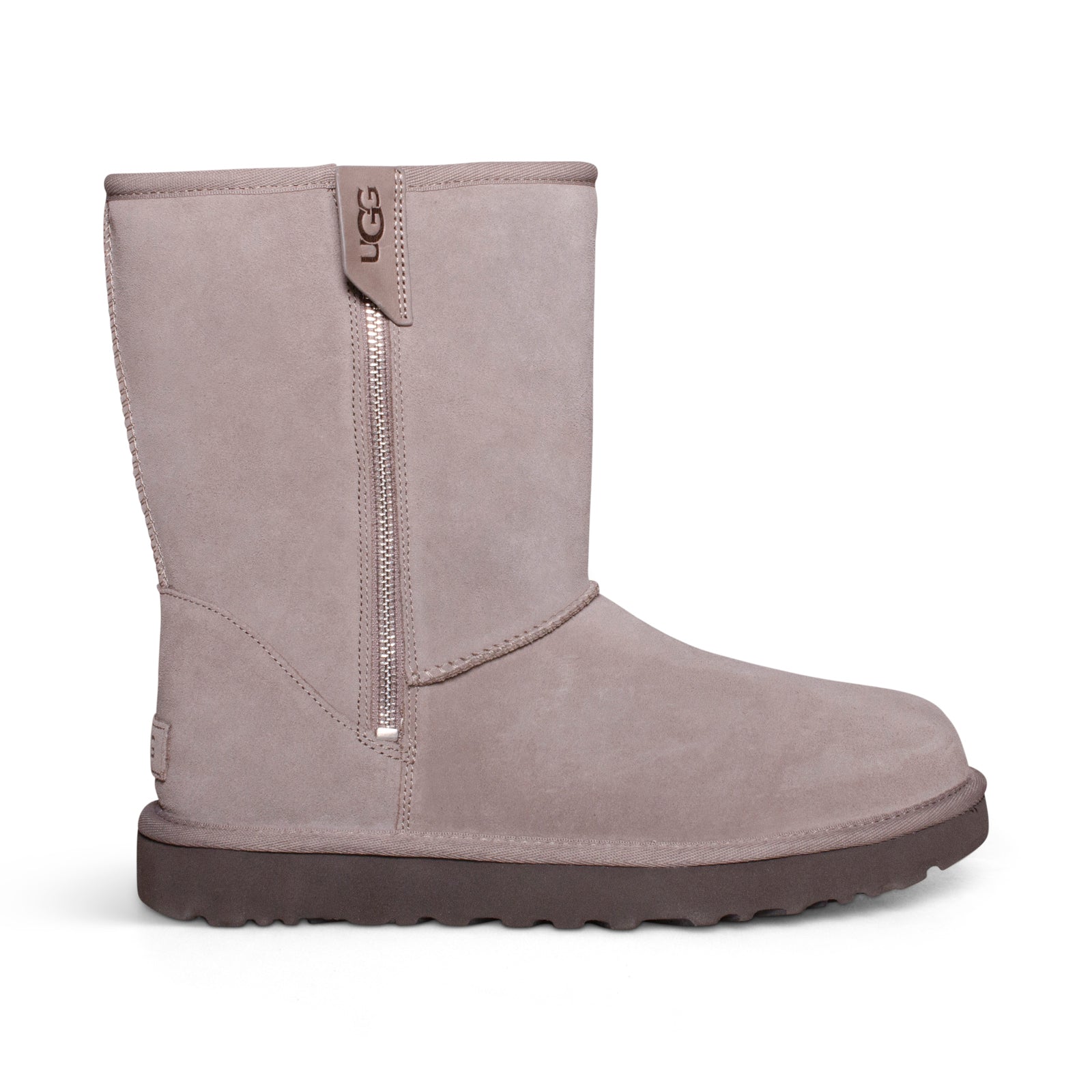 UGG Classic Short Bailey Zip Smoke Plum Boots - Women's