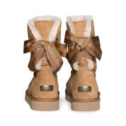 UGG Customizable Bailey Bow Short Chestnut Boots - Women's