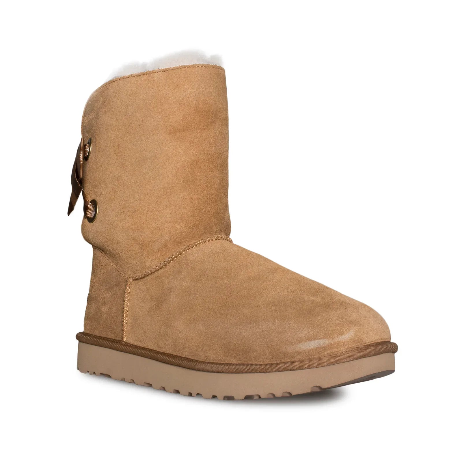 UGG Customizable Bailey Bow Short Chestnut Boots - Women's