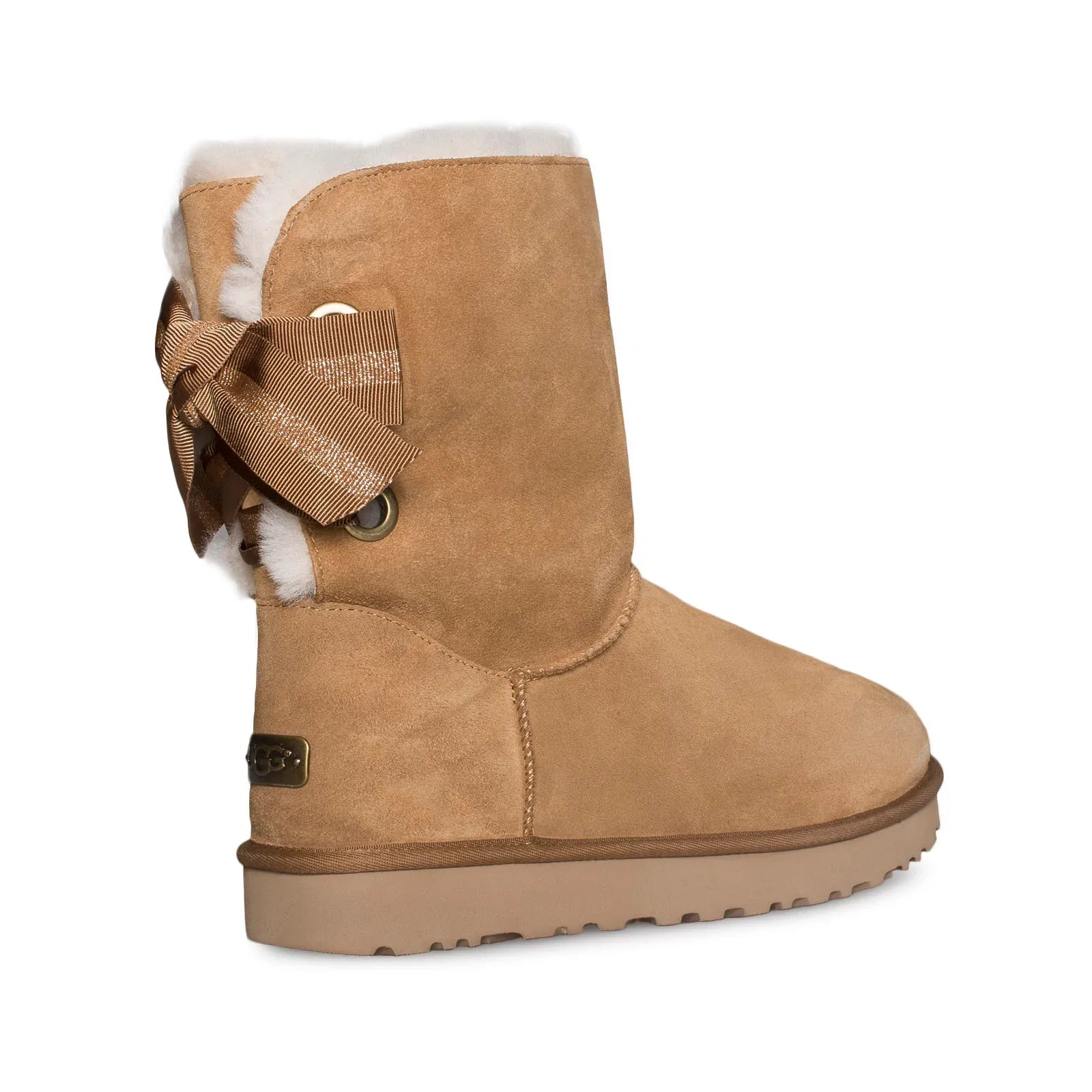 UGG Customizable Bailey Bow Short Chestnut Boots - Women's