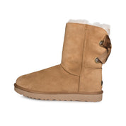 UGG Customizable Bailey Bow Short Chestnut Boots - Women's