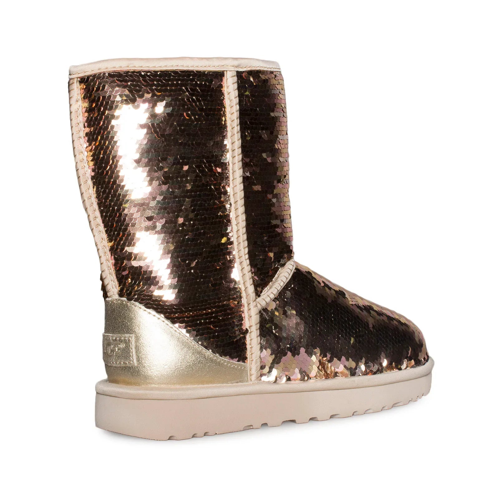 UGG Classic Short Sequin Gold Combo Boots - Women's