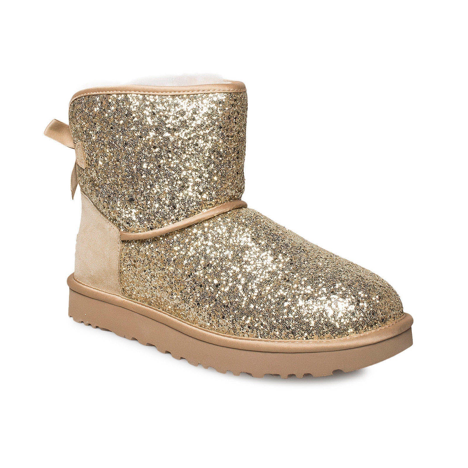 UGG Classic Mini Bow Cosmos Gold Boots - Women's