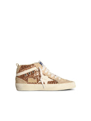 Golden Goose 'Mid Star' Pink Leather Sneakers